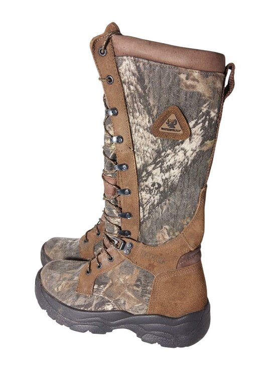 Rocky Mens Waterproof Camouflage Lace-Up Hunting Boots Size 11 main image 5